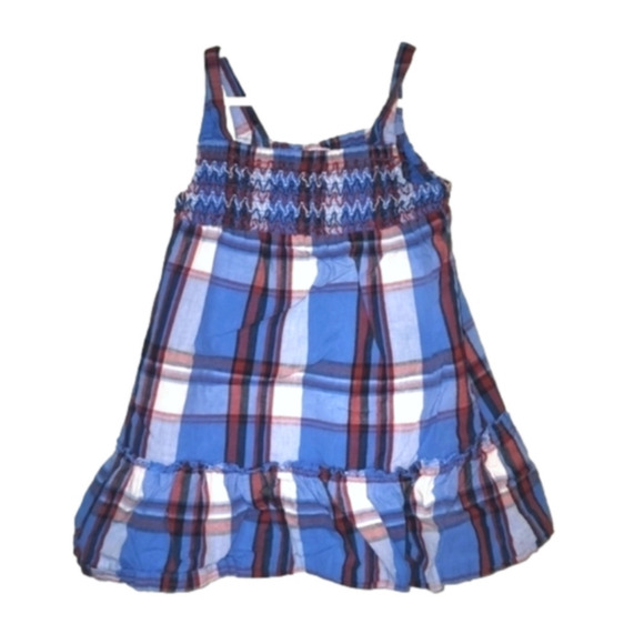 healthtex Other - 𝅺healthtex Red White and Blue Plaid Spaghetti Strap Dress
